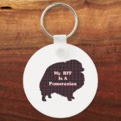 Pomeranian BFF Gifts Sleutelhanger (Voorkant)