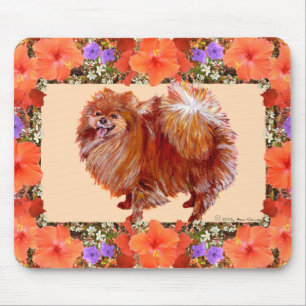 Pomeranian Bloem Muismat