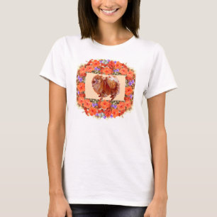 Pomeranian Bloem T-shirt