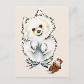 Pomeranian Boo Boo Briefkaart (Voorkant)