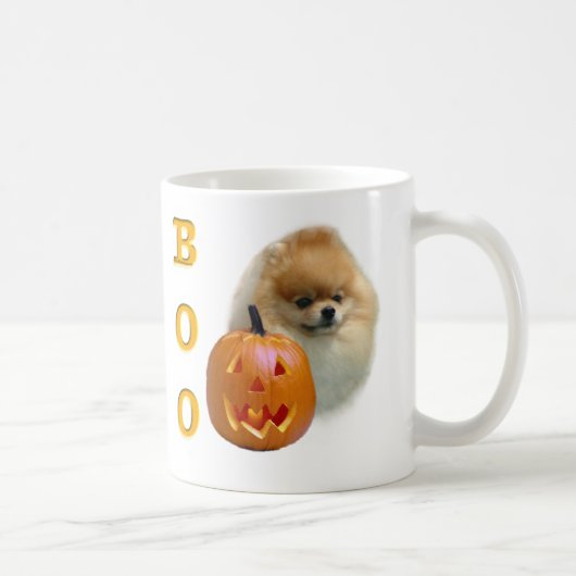 Pomeranian Boo Koffiemok (Rechts)