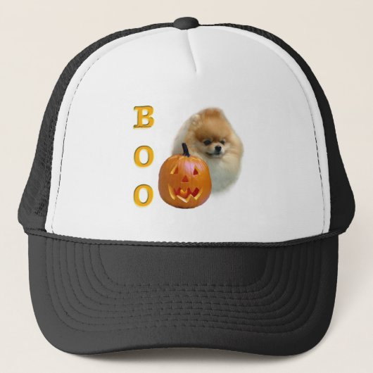 Pomeranian Boo Trucker Pet (Voorkant)