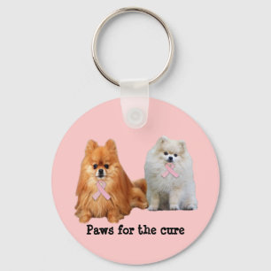 Pomeranian Breast Cancer Sleutelhanger