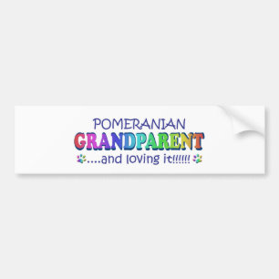 POMERANIAN BUMPERSTICKER