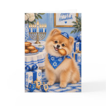 Pomeranian Chanoeka kaart