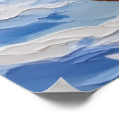 Pomeranian Christmas Boat Holiday Poster (Hoek)