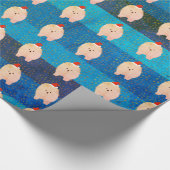 Pomeranian Christmas Happy Holidays Cadeaupapier (Hoek)