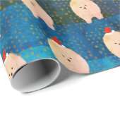 Pomeranian Christmas Happy Holidays Cadeaupapier (Rol Hoek)