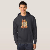 Pomeranian Christmas Hoodie (Voorkant volledig)