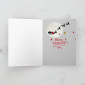 Pomeranian Christmas Snow Scene kaarten (Binnen)