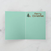 Pomeranian Christmas Tree Kaart (Binnen)