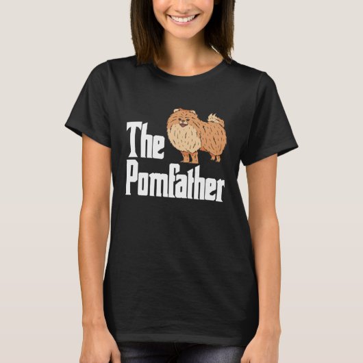 Pomeranian Dad Daddy Pom Dog  Pomeranian Owner T-shirt (Voorkant)