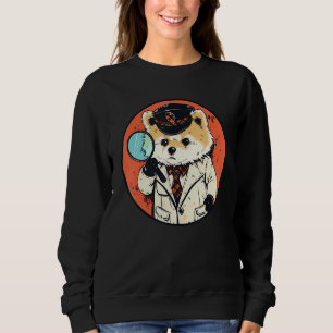 Pomeranian Detective Funny Dog Mystery Trui