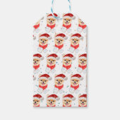 Pomeranian Dog Breed Christmas Stars Cadeaulabel (Voorkant)