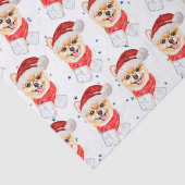 Pomeranian Dog Breed Christmas Stars Tissuepapier (Detail)