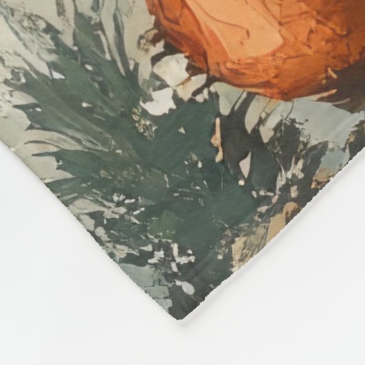 Pomeranian Dog Christmas  Beach Fleece Deken (Hoek)