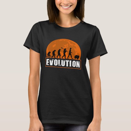 Pomeranian Dog Dad Human Evolution T-shirt (Voorkant)