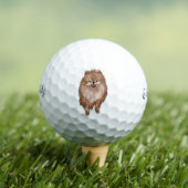 Pomeranian Dog Golfballen (Insitu Shirt)