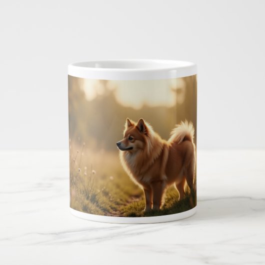Pomeranian Dog Grote Koffiekop (Voorkant)