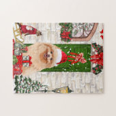 Pomeranian Dog Kerstmis Legpuzzel (Horizontaal)