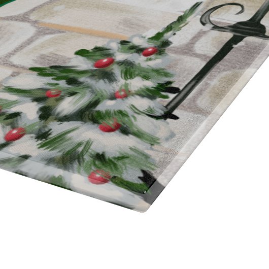 Pomeranian Dog Kerstmis Snijplank (Hoek)