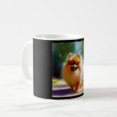 Pomeranian Dog Koffiemok (Voorkant links)