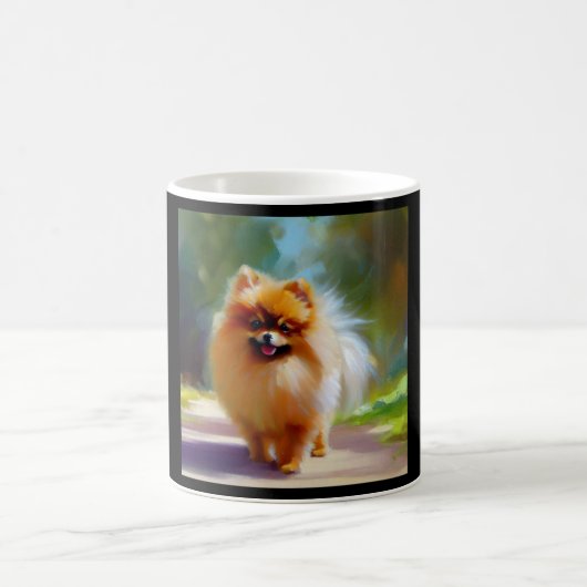 Pomeranian Dog Koffiemok (Center)