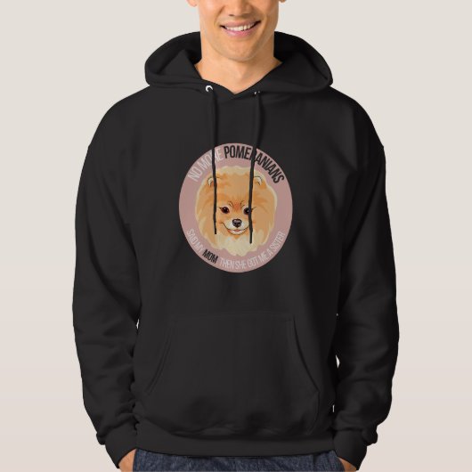 Pomeranian Dog Meme Sticker Hoodie (Voorkant)