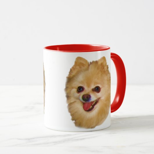 Pomeranian Dog Mok (Voorkant rechts)