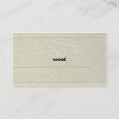 Pomeranian Dog Silhouette Visitekaartje (Achterkant)