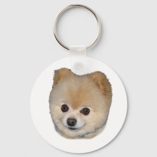 Pomeranian Dog Sleutelhanger (Voorkant)