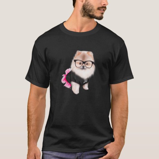 Pomeranian dog spitz toy dog puppy t-shirt (Voorkant)