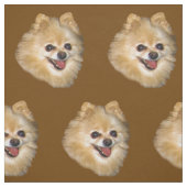 Pomeranian Dog  Stof (Swatch)