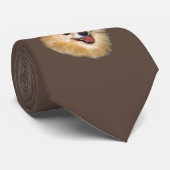 Pomeranian Dog Stropdas (Opgerold)