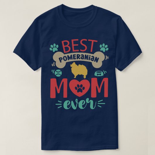 Pomeranian Dog T-shirt (Design voorkant)