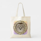 Pomeranian Dog Tote Bag (Achterkant)