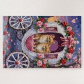 Pomeranian Dog Valentine's Day  Legpuzzel (Horizontaal)