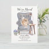 Pomeranian Dog | Verplaatsingsaankondiging Aankondiging (Staand voorkant)