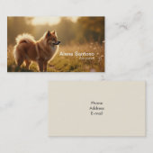 Pomeranian Dog Visitekaartje (Voorkant / Achterkant)