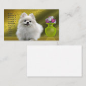Pomeranian Dog Visitekaartje (Voorkant / Achterkant)