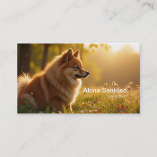 Pomeranian Dog Visitekaartje