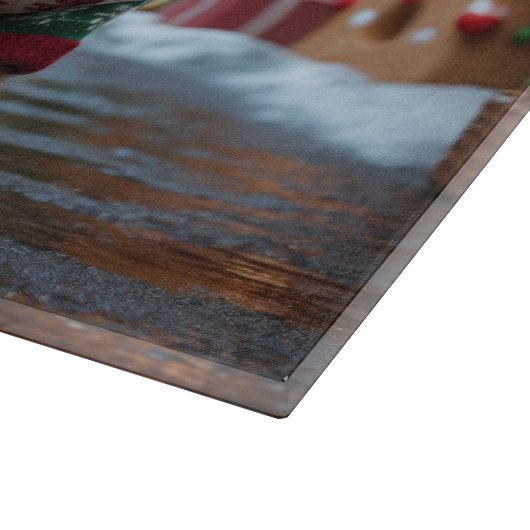 Pomeranian Dogs Christmas Snow Holiday  Snijplank (Hoek)