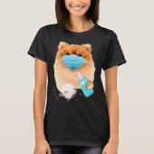 Pomeranian Face Mask T-shirt (Voorkant)
