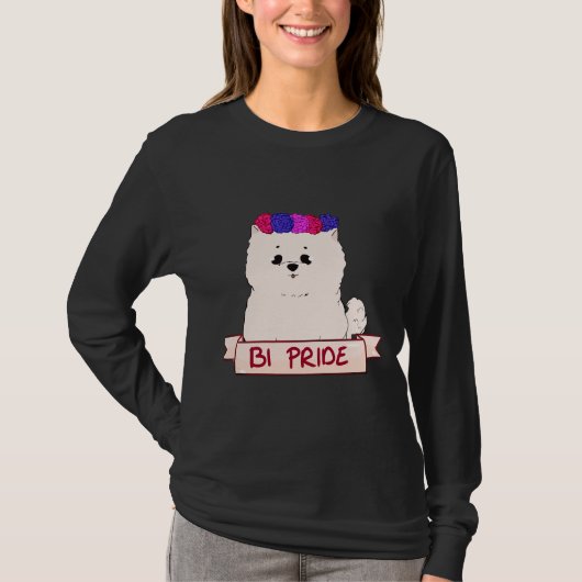 Pomeranian For The Bi T-shirt (Voorkant)