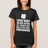 Pomeranian Funny T-shirt (Voorkant)