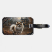 Pomeranian Halloween Griezelen Bagagelabel (Achterkant horizontaal)