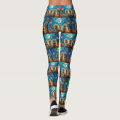 Pomeranian Halloween Griezelen Leggings (Achterkant)
