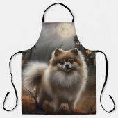 Pomeranian Halloween Griezelen Schort (Voorkant)