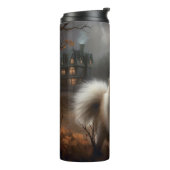 Pomeranian Halloween Griezelen Thermosbeker (Gedraaid links)