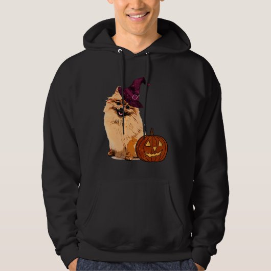 Pomeranian Halloween Hoodie (Voorkant)